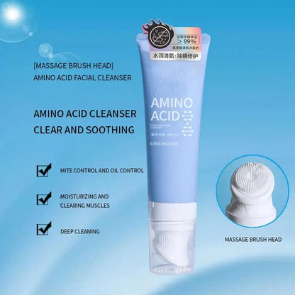 Facial Cleanser Amino Acid Gentle Cleansing Mousse Moisturizing Oil