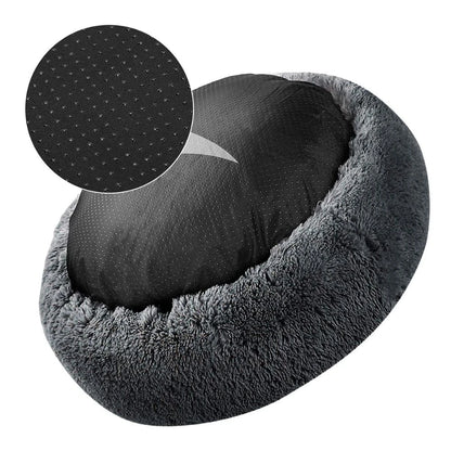 Cats Bed House Donut Round Sofa Supplies Winter Pet