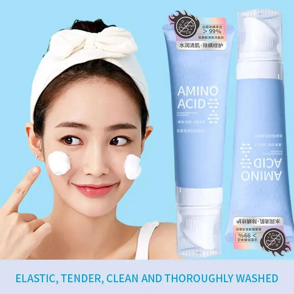 Facial Cleanser Amino Acid Gentle Cleansing Mousse Moisturizing Oil